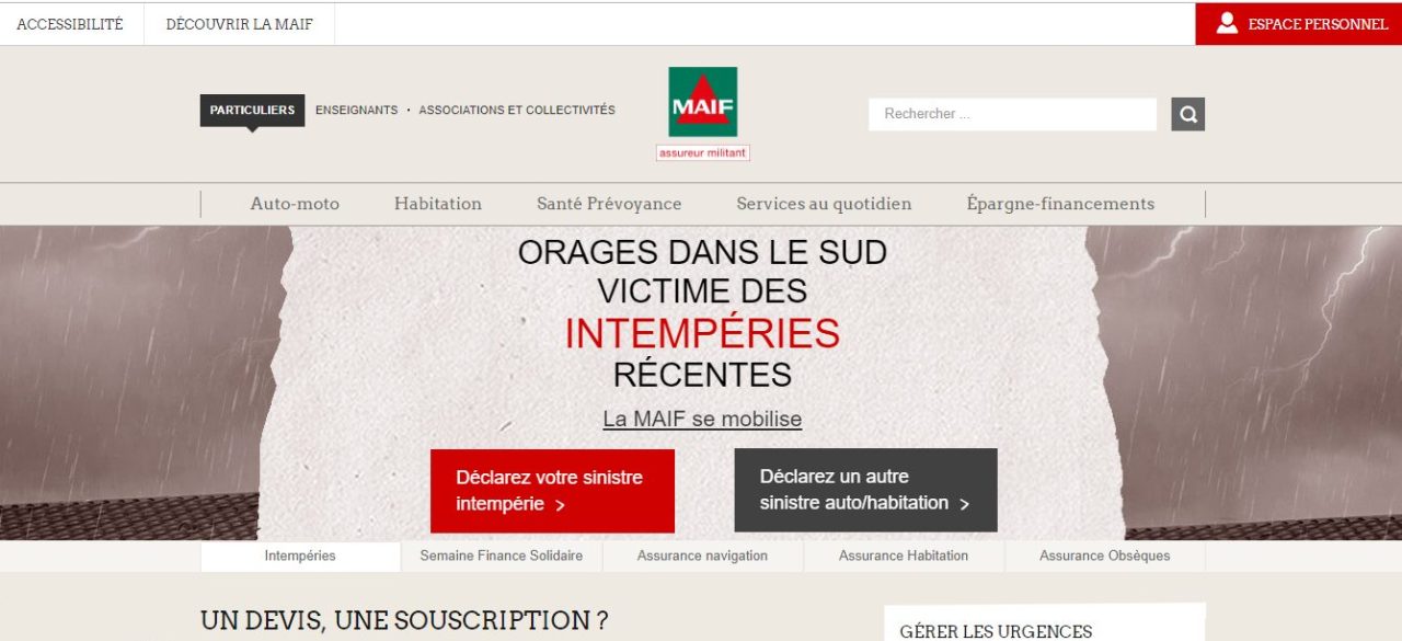découvrez maif, l'assurance leader en france, offrant des solutions adaptées à vos besoins en protection et sécurité. rejoignez une communauté engagée pour un avenir serein.