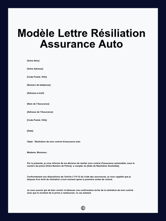découvrez comment résilier facilement votre assurance auto : étapes, démarches, délais à respecter et conseils pratiques pour une résiliation sans problème.